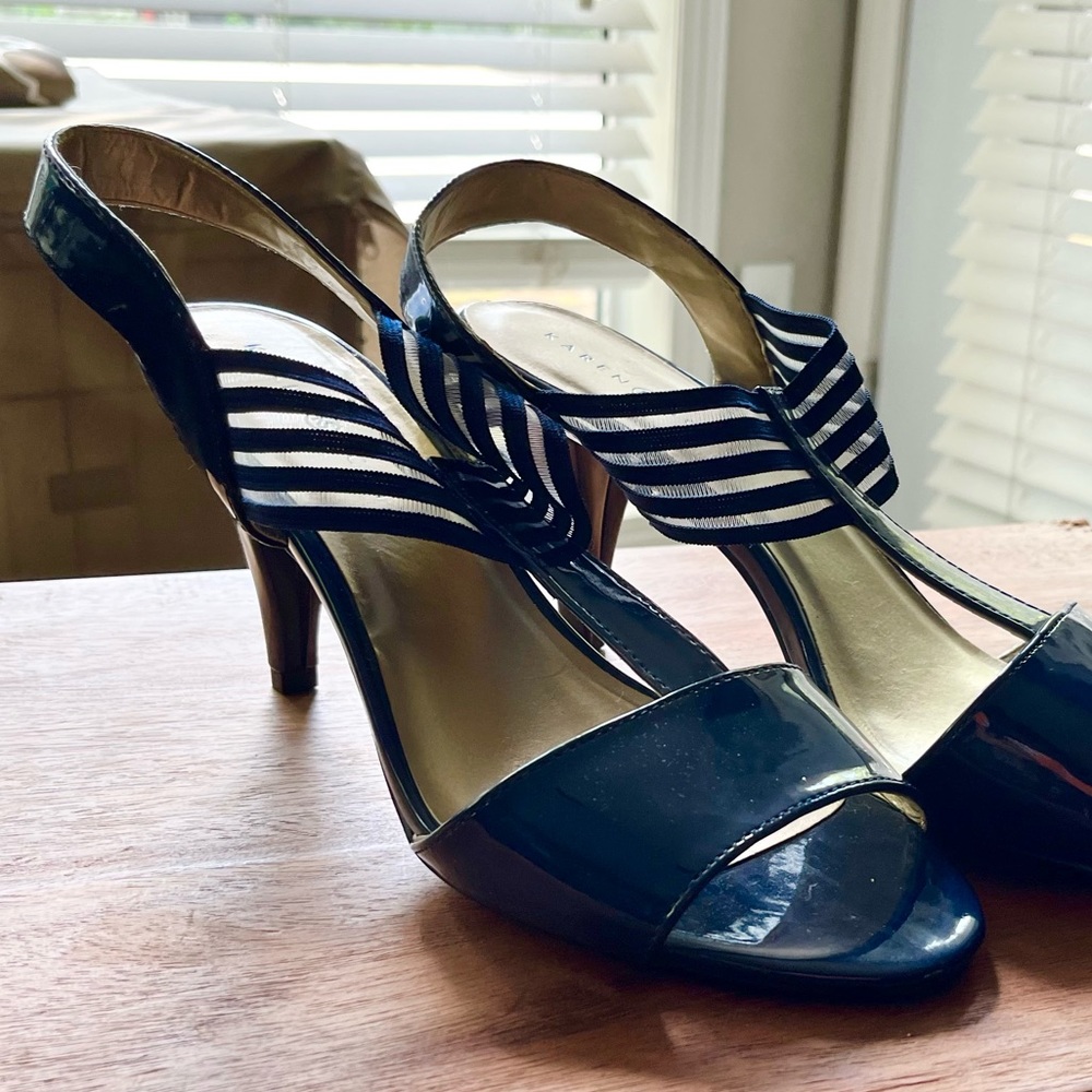 Navy T-Strap Sandal by Karen Scott, size 11, Never Worn